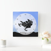 Horloge Carrée Snowmobile (Maison)