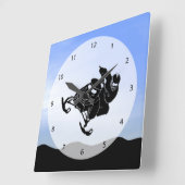 Horloge Carrée Snowmobile (Angle)