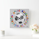 HORLOGE CARRÉE SOCCER (Maison)