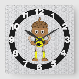 Horloge Carrée Soccer