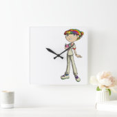 Horloge Carrée Soins (Maison)