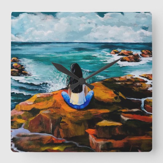 Horloge Carrée Solace (Recto)