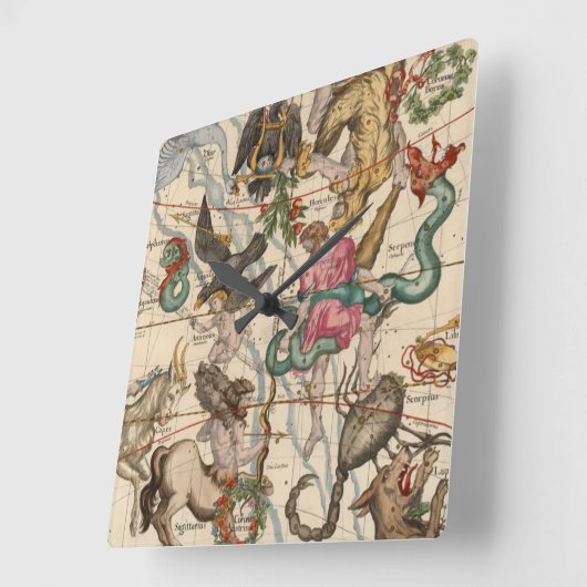 Horloge Carrée Solstice d'hiver (Angle)