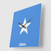 Horloge Carrée Somalia Flag Dazzling Patriotic (Angle)