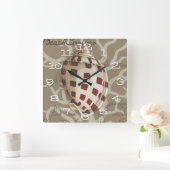 Horloge Carrée Sonnet I (Maison)