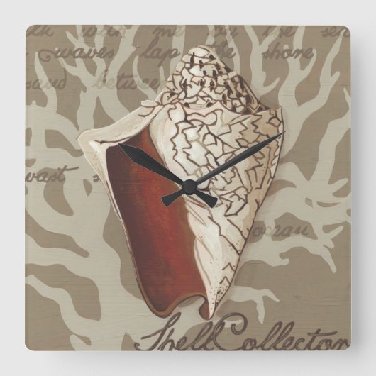 Horloge Carrée Sonnet maritime IV (Recto)