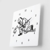 Horloge Carrée Soudeur professionnel (Angle)