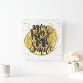 Horloge Carrée Sourire (Maison)