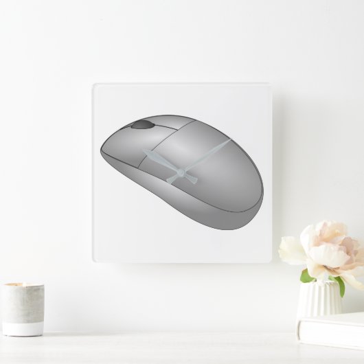 Horloge Carrée Souris informatique (Maison)