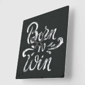 Horloge Carrée Soutenu pour gagner (Angle)