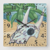 Horloge Carrée Southwestern (Recto)