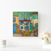 Horloge Carrée Souvenirs de l'horloge murale provençale par Lisa  (Maison)