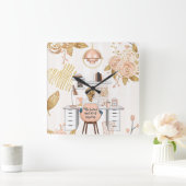 Horloge Carrée Soyez Effrayé & Faites-Le De Toute Façon (Maison)