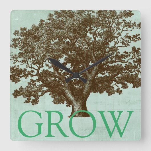 Horloge Carrée Spa Tree IV (Recto)