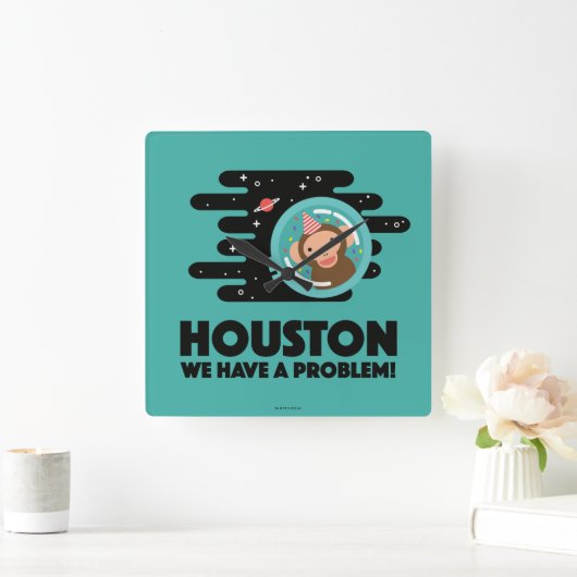 Horloge Carrée Space Monkey (Maison)