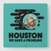 Horloge Carrée Space Monkey (Recto)