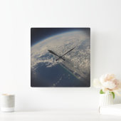 Horloge Carrée Space time ! Beautiful Picture of Florida's coast (Maison)
