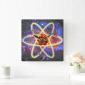 Horloge Carrée Spacey Atomic (Maison)