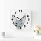 Horloge Carrée Sphynx Cat Wall Clock (Maison)