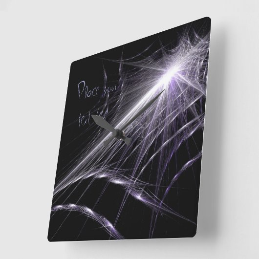 Horloge Carrée Spider Web (Angle)