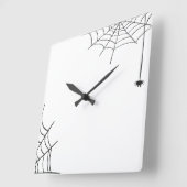 Horloge Carrée Spiderweb Wall Clock (Angle)