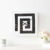 Horloge Carrée Spiral Clock (Maison)