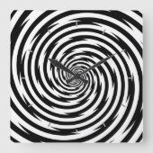 Horloge Carrée Spiral de Time Bending (Recto)