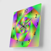 Horloge Carrée Spiral de Wall Clock (Angle)