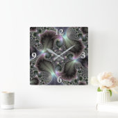 Horloge Carrée Spirale précieuse (Maison)