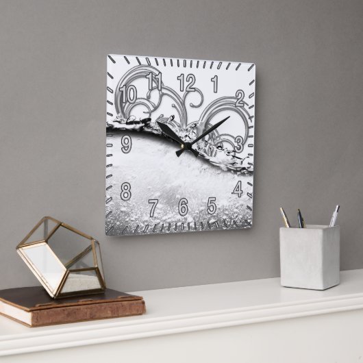 Horloge Carrée Splash de Square Clock (Bureau)