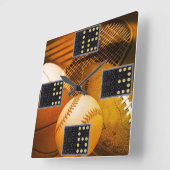 Horloge Carrée Sports Game Wall Clock (Angle)