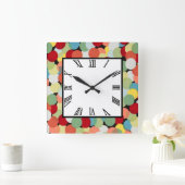 Horloge Carrée Spotlight Retro (Maison)