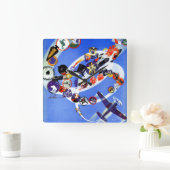 Horloge Carrée Squadron (Maison)