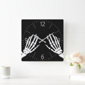 Horloge Carrée Squelette (Maison)