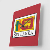 Horloge Carrée Sri Lanka (Angle)