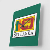 Horloge Carrée Sri Lanka (Angle)