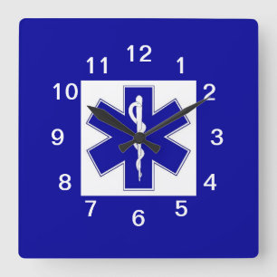Horloge Carrée Star of Life