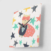 Horloge Carrée Star Super Hero (Angle)