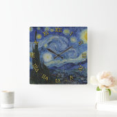 Horloge Carrée Starry Night Vincent van Gogh (Maison)