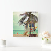 Horloge Carrée Station de sauvetage |Floride (Maison)