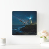 Horloge Carrée Station Luminaire De Pigeon Point, Ca (Maison)