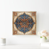 Horloge Carrée Steampunk Tarot Star Motif#2 ID1081 (Maison)