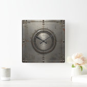 Horloge Carrée steel object (Maison)