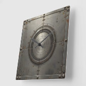 Horloge Carrée steel object (Angle)