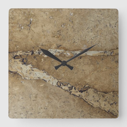 Horloge Carrée Stone Background (Recto)