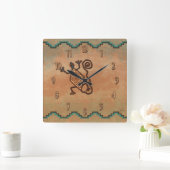Horloge Carrée Stone Lizard (Maison)