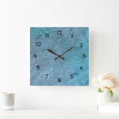 Horloge Carrée Stone Look Kitchen Wall Decor Clocks (Maison)