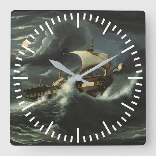 Horloge Carrée Storm Tossed (Recto)