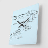 Horloge Carrée Strandé (Angle)