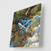 HORLOGE CARRÉE STREAM WATERFALL (Angle)